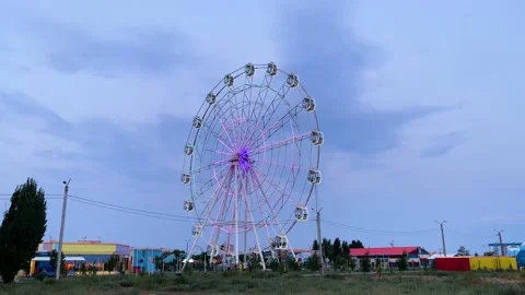Ferris wheel glowing 库存影片 205360904