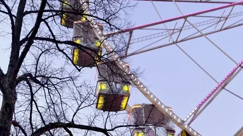 Ferris Wheel Gondolas Stock Footage 304133739