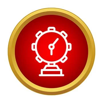Ferris wheel icon representing amusement park entertainment Illustration