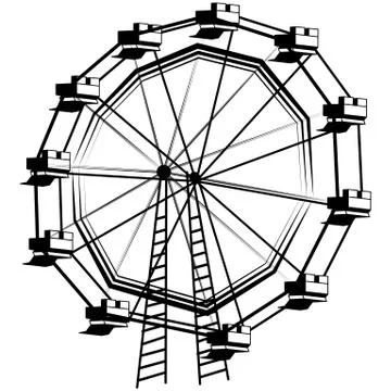 Ferris wheel Stock Illustration