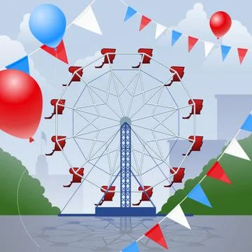 Ferris wheel Illustrazione stock