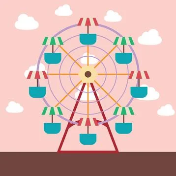 Ferris Wheel Stock Illustration