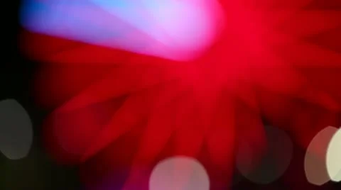 Ferris Wheel Lights Out Of Focus Mosaic Patterns HD Stock Footage 18549673