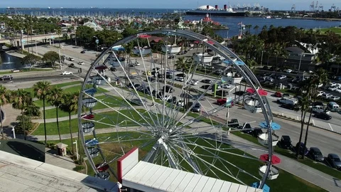 Ferris Wheel Long Beach Stock Footage 111159135