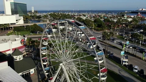 Ferris Wheel Long Beach Stock Footage 111160394