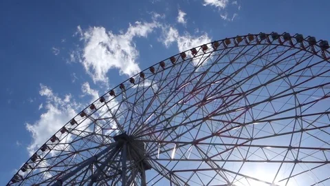 Ferris Wheel Look Up Stock Footage 74684583