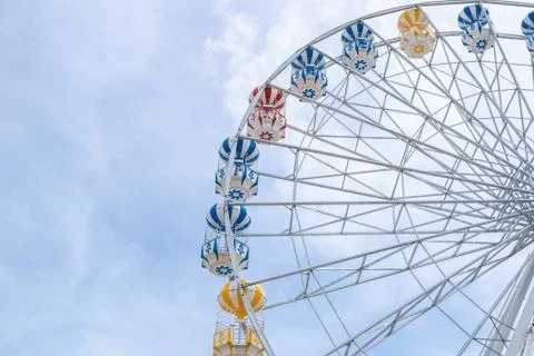Ferris Wheel, low angle view of a big Ferris Wheel - Image. Stock Photos