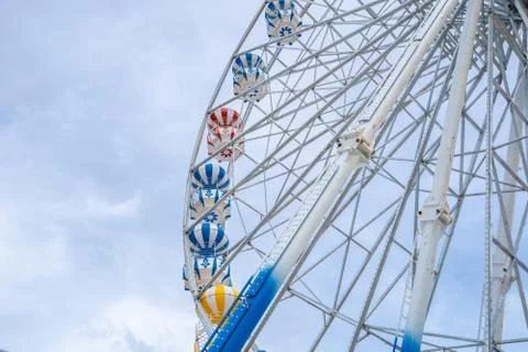 Ferris Wheel, low angle view of a big Ferris Wheel - Image. Stock Photos