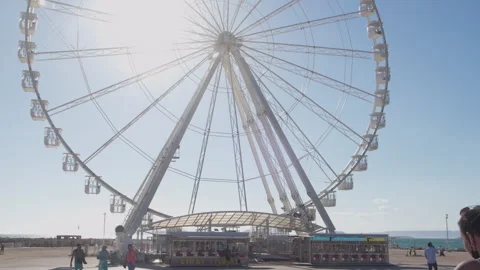 Ferris wheel in Marseille Stock Footage 253892184