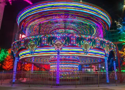 Ferris wheel  in motion Foto stock