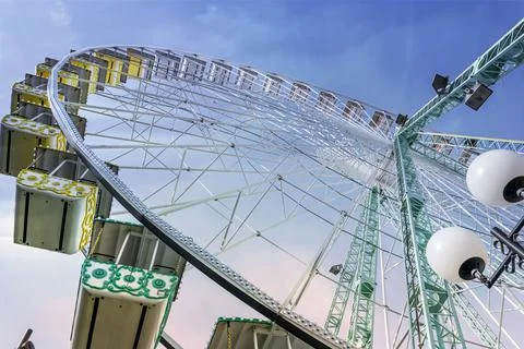 Ferris wheel in Nice, Cote d Azur, France. Stock Photos