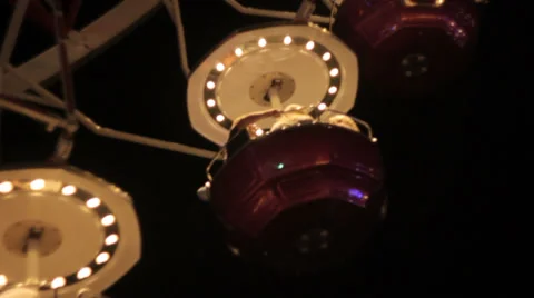 Ferris wheel at night 01 Stock Footage 27271906