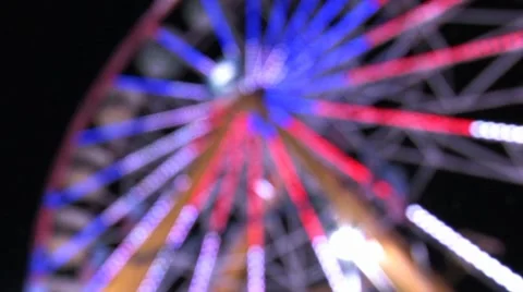 Ferris Wheel at Night Video stock 8687047