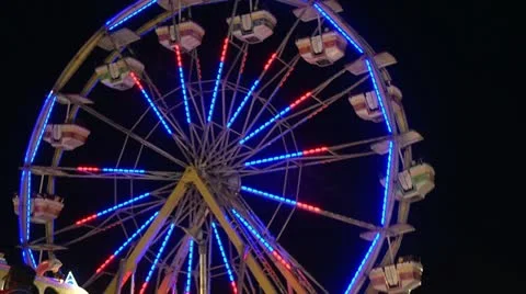 Ferris Wheel night 動画素材 10882422