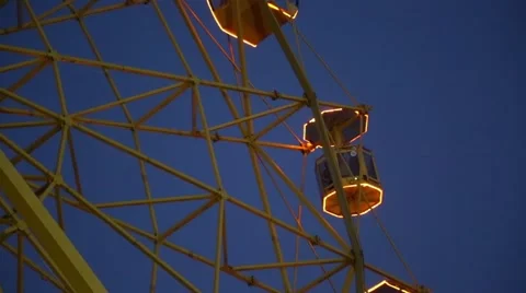 Ferris wheel by night Stock Footage 65815770