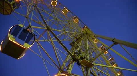 Ferris wheel by night Stock Footage 65816419