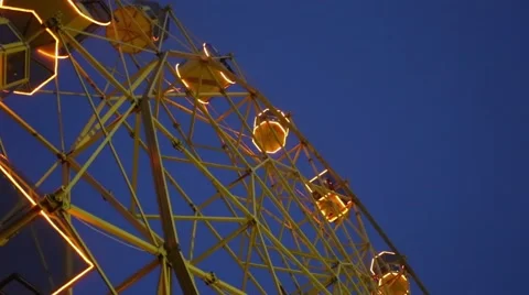 Ferris wheel by night Stock Footage 65816524
