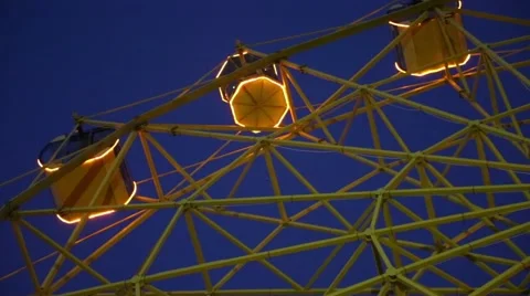 Ferris wheel by night Stock Footage 65817995