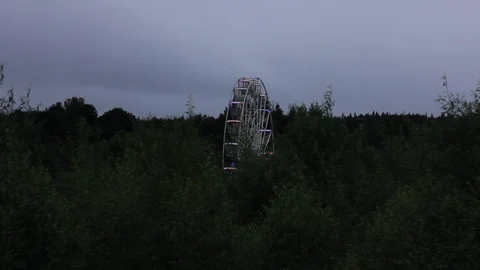 Ferris wheel at night Stock Footage 93899700