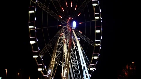 Ferris wheel in the night Stock-Footage 95135045