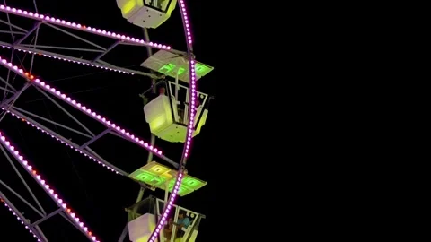 Ferris Wheel at night Stockbeeldmateriaal 252546838