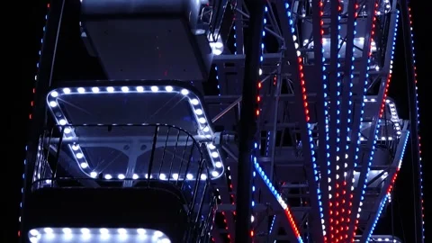 Ferris wheel at night Video stock 278310166