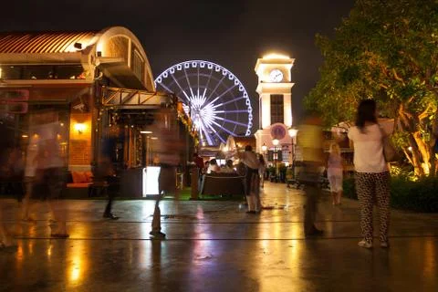 Ferris wheel at night Stock Photos