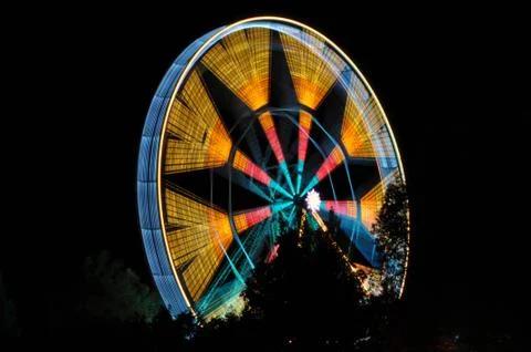 Ferris Wheel at Night. Stock-Fotos