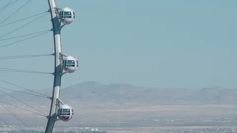 Ferris Wheel over the Desert Stock Footage 104154858