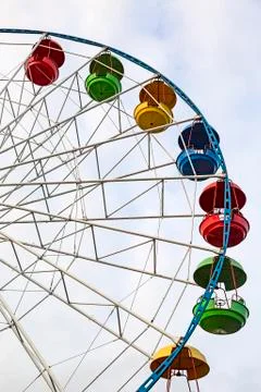 A ferris wheel with panoramic view. Stock Photos