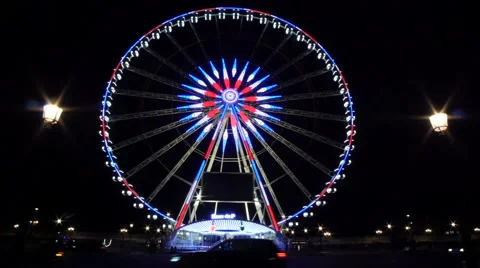 Ferris Wheel in Paris Stock Footage 58196365