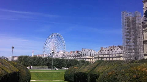 Ferris Wheel In Paris Stock-Footage 68755725