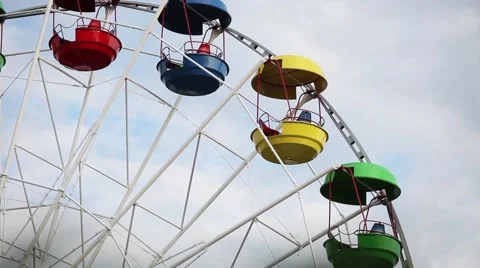Ferris wheel in park Stock Footage 64754793