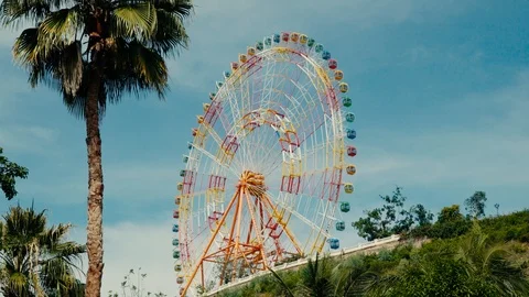 Ferris wheel in the park. Video stock 104182334