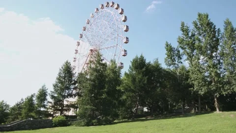 Ferris wheel in the Park Stock Footage