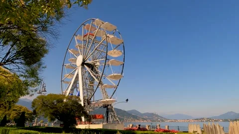 Ferris wheel in the park Stock Footage 219371639