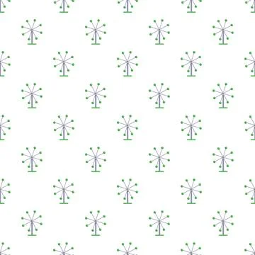 Ferris wheel pattern creating a fun amusement park background 스톡 일러스트