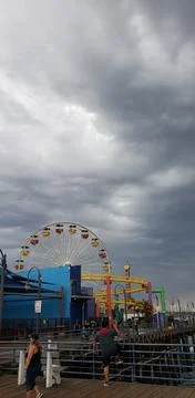 Ferris wheel peer Foto stock