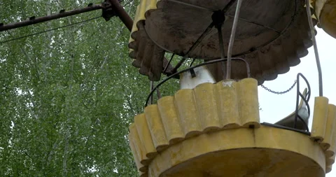The Ferris wheel in Pripyat close-up Stock Footage 200836080