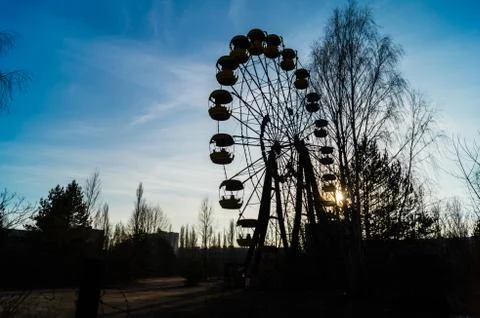 Ferris wheel in Pripyat Stock Photos