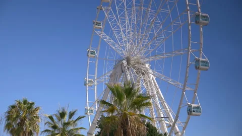 Ferris wheel ride in 4k Stock Footage 143682259