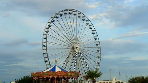 Ferris wheel ride Stock Footage 137410820