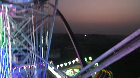 Ferris wheel ride Stock Footage 299821173