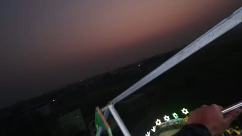Ferris wheel ride Stock Footage 299821309