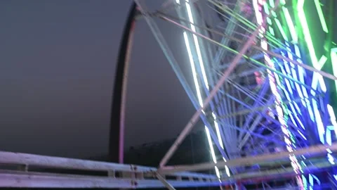 Ferris wheel ride Stock Footage 299821896