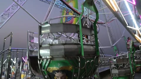 Ferris wheel ride Stock Footage 299827128