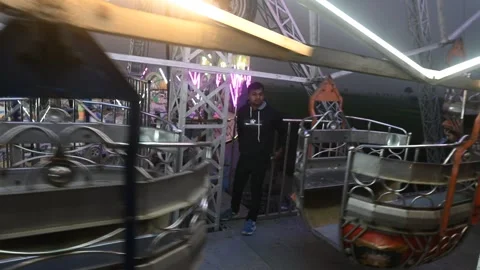 Ferris wheel ride Stock Footage 299827210