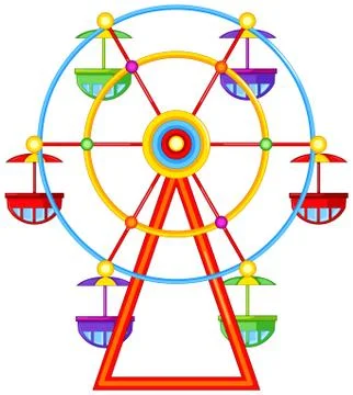 A ferris wheel ride Ilustración de archivo