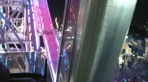 Ferris Wheel Ride at Night 스톡 동영상 12579780