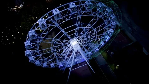 Ferris Wheel Scan. Stock Footage 127212725